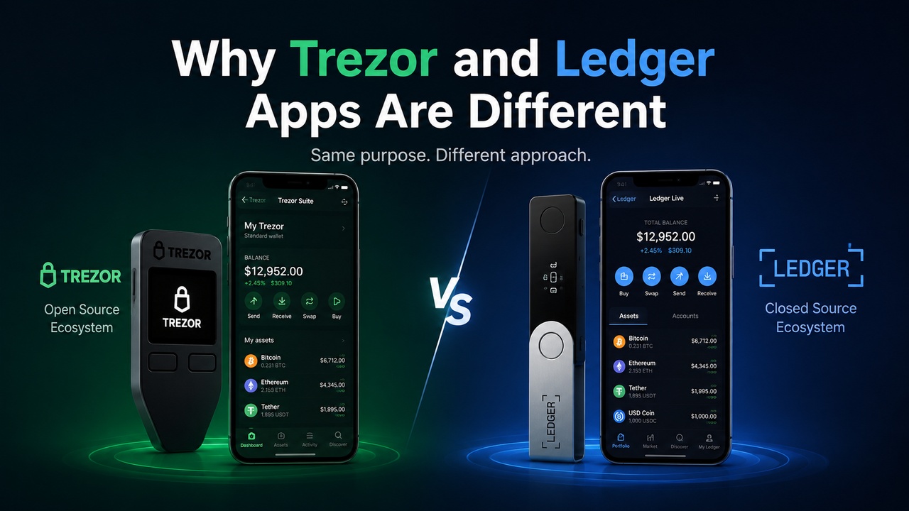 Why Trezor and Ledger Apps Are Different From Traditional Crypto Wallet Apps
